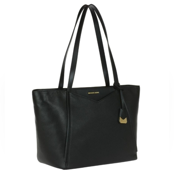 Michael Kors Whitney Black Tote Handbag Purse - Picture 10 of 11